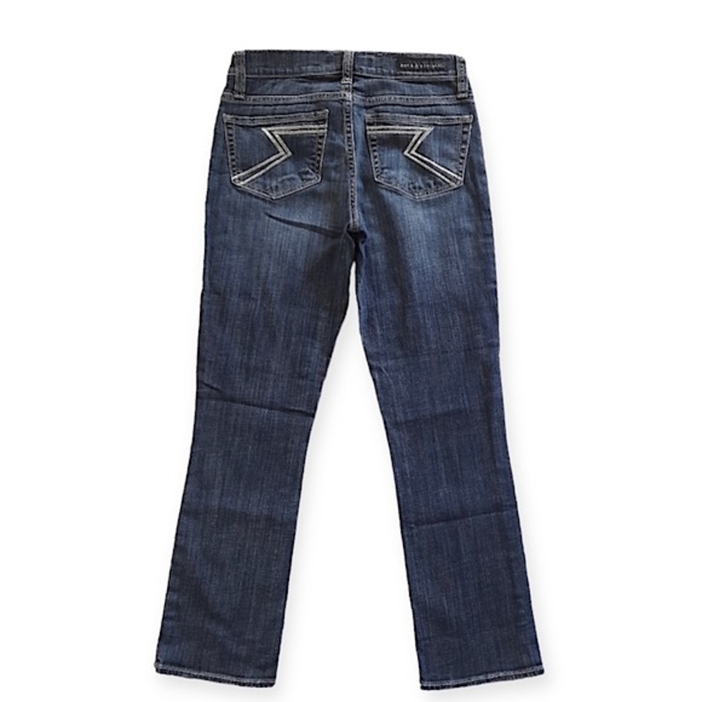 Rock & Republic Kendall Western Straight Leg Jeans Sz 4 – Dark Wash Mid Rise